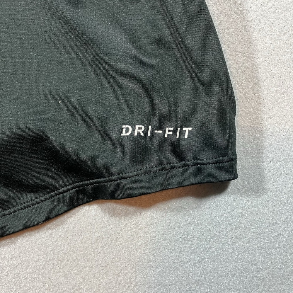 Nike Dri Fit Hoodie Running Shirt Sleeveless Black Reflective Training Men's L - Picture 5 of 9